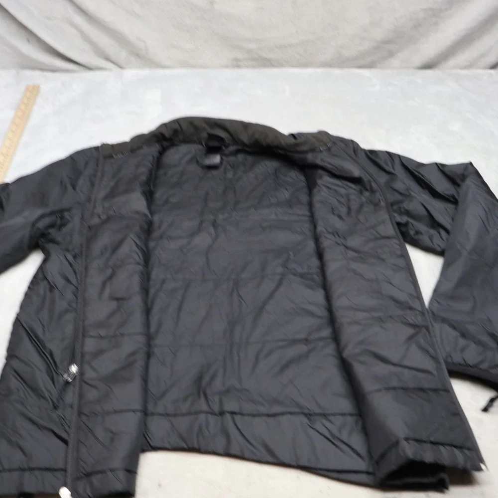 North Face Jacket Mens Medium Black Full Zip Light Outdoor Hiking Wind Trekking